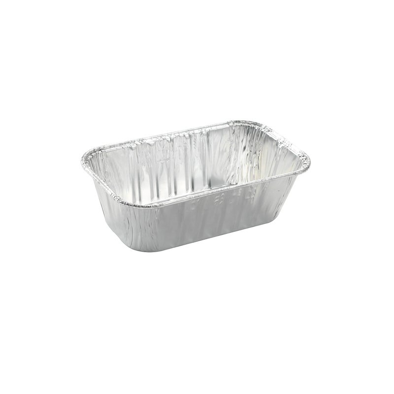Waytiffer (50 Pack) 1Lb mini Loaf Pans Heavy Duty Disposable Aluminum Foil Bread Tins Standard Size 6" X 3.5" X 2.5" Oven Safe Sturdy Small Bread Tin Pans 1 Pound Loaf Pans - Image 4